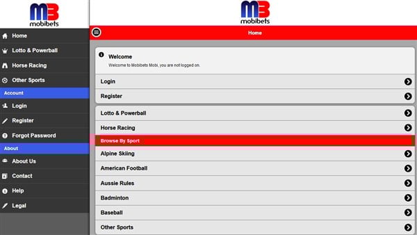 Mobibets Desktop